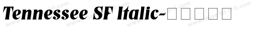 Tennessee SF Italic字体转换